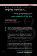 The beginnings of institutionalised girls’ education in the territory of present-day South Tyrol from the Middle Ages to the “Renewed Tyrolean School Regulation” of 1747