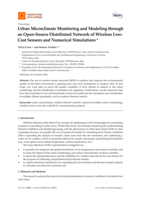 Urban Microclimate Monitoring and Modeling through an Open-Source Distributed Network of Wireless Low-Cost Sensors and Numerical Simulations