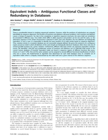 Equivalent Indels: Ambiguous Functional Classes and Redundancy in Databases