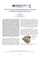 The role of pre-landslide morphology in statistical modelling of landslide-prone areas