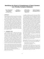 Identifying the Extent of Completeness of Query Answers over Partially Complete Databases