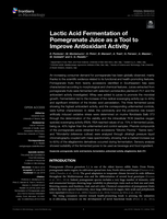 Lactic acid fermentation of pomegranate juice as a tool to improve antioxidant activity