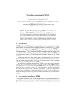 Defeasible reasoning in ORM2