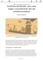 Conflictes territorials: com crear regles i procediments des del constitucionalisme