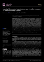 Learning Mathematics in an Inclusive and Open Environment: An Interdisciplinary Approach