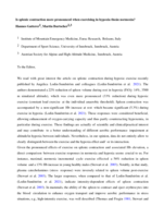 Is splenic contraction more pronounced when exercising in hypoxia than normoxia? Letter to the editor