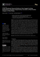 Acute Moderate Hypoxia Reduces One-Legged Cycling Performance Despite Compensatory Increase in Peak Cardiac Output: A Pilot Study