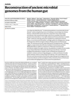 Reconstruction of ancient microbial genomes from the human gut