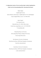 A configurational analysis of network and knowledge variables explaining Born Globals' and late internationalizing SMEs' international performance