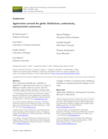 Agritourism around the globe: Definitions, authenticity, and potential controversy