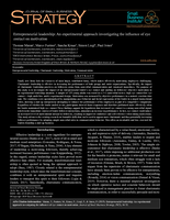 Entrepreneurial leadership: An experimental approach investigating the influence of eye contact on motivation
