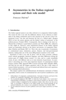 Asymmetries in the Italian regional system and their role model