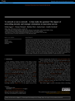 To network or not to network – Is that really the question? The impact of networking intensity and strategic orientations on innovation success