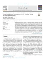 Compressive behavior assessment of a newly developed circular cell-based lattice structure