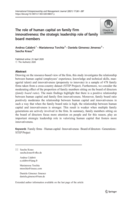 The role of human capital on family firm innovativeness: the strategic leadership role of family board members
