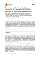 Toward near real-time kinematics differential correction: in view of geometrically augmented sensor data for mobile microclimate monitoring