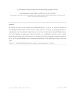 A duration-based model of crowdfunding project choice