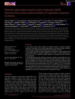 Stomatal optimization based on xylem hydraulics (SOX) improves land surface model simulation of vegetation responses to climate