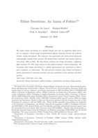 Ethnic favoritism: An axiom of politics?