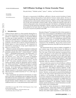Self-diffusion scalings in dense granular flows