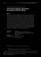 International Migratory Agreements: The Paradox of Adverse Interest