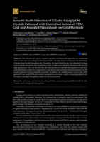 Acoustic Multi-Detection of Gliadin Using QCM Crystals Patterned with Controlled Sectors of TEM Grid and Annealed Nanoislands on Gold Electrode