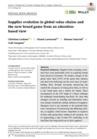 Supplier evolution in global value chains and the new brand game from an attention‐based view