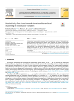 Dissimilarity functions for rank-invariant hierarchical clustering of continuous variables