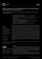 Effects of Different Controlled Temperatures on Spanish-Style Fermentation Processes of Olives