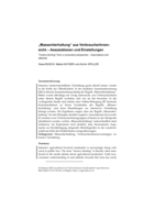 "Massentierhaltung" aus VerbraucherInnensicht: Assoziationen und Einstellungen