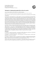 Mechanics of submerged granular flows driven by gravity