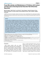 Fecal Microbiota and Metabolome of Children with Autism and Pervasive Developmental Disorder Not Otherwise Specified