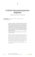 The right to digital participation: Design-driven inclusion = Il diritto alla partecipazione (digitale): Il design come driver di inclusione