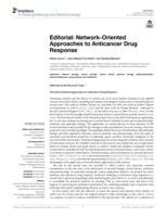 Editorial: Network-Oriented Approaches to Anticancer Drug Response