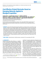 Cost-Effective Printed Electrodes Based on Emerging Materials Applied to Biosignal Acquisition