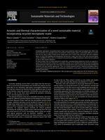 Acoustic and thermal characterization of a novel sustainable material incorporating recycled microplastic waste
