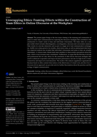 Unwrapping Ethics: Framing Effects within the Construction of Team Ethics in Online Discourse at the Workplace
