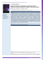 Research Fields and Challenges to implement Cyber-Physical Production Systems in SMEs: A Literature Review