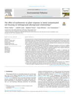 The effect of earthworms on plant response in metal contaminated soil focusing on belowground-aboveground relationships
