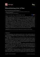 Network rewiring in the r-K plane