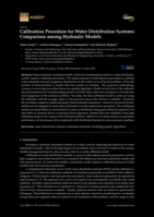 Calibration Procedure for Water Distribution Systems: Comparison among Hydraulic Models