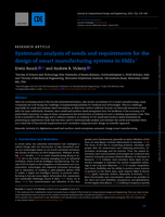 Systematic analysis of needs and requirements for the design of smart manufacturing systems in SMEs