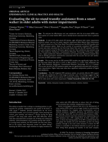 Evaluating the sit-to-stand transfer assistance from a smart walker in older adults with motor impairments