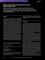 GNSS-based operational monitoring devices for forest logging operation chains