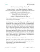 Climatic turning point for beech and oak under climate change in Central Europe