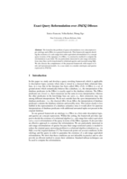 Exact Query Reformulation over SHOQ DBoxes