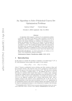 An algorithm to solve polyhedral convex set optimization problems