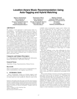 Location-aware music recommendation using auto-tagging and hybrid matching