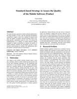 Standard-based strategy to assure the quality of the mobile software product