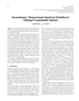 Inconsistency Measurement based on Variables in Minimal Unsatisfiable Subsets